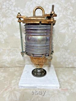 Vintage Carlisle & Finch Co. Brass Nautical Lantern