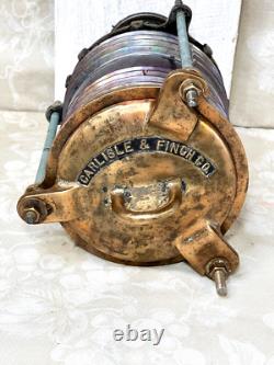 Vintage Carlisle & Finch Co. Brass Nautical Lantern