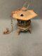 Vintage Cast Iron Pagoda Lantern Japanese Asian Candle Tea Garden 7 pounds