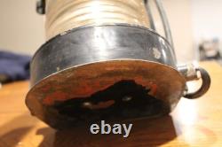 Vintage Clear Maritime Electrical Boat or Ship Light Heavy Nautical Lantern