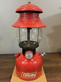 Vintage Coleman 200A Black Band Lantern w Box & Copper Filter Dated 2/52