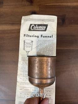 Vintage Coleman 200A Black Band Lantern w Box & Copper Filter Dated 2/52