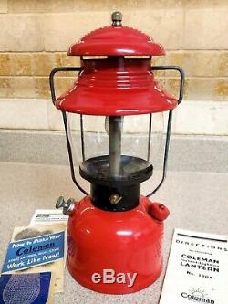 Vintage Coleman 200A Black Band Lantern with Box and Papers 4-52