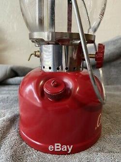 Vintage Coleman 200A Burgundy Lantern Dated 9 of 1962 With Original Box
