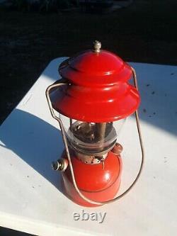 Vintage Coleman 200A Lantern 1966 Single Mantle Red