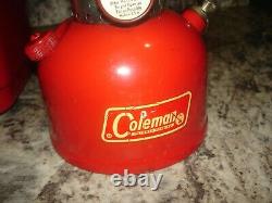 Vintage Coleman 200A Lantern 2/69 with red metal case NICE
