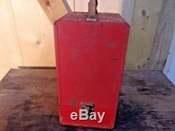 Vintage Coleman 200A Lantern With Red Metal Case Instructions Extra Parts