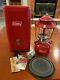 Vintage Coleman 200A Lantern with Red Metal Case 1960's