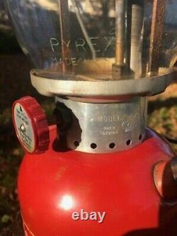 Vintage Coleman 200A Red Lantern Sunshine of the Night dated 2/56