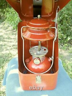 Vintage Coleman 200 A Lantern & Metal Case Untested As Is 1967 5/67 No Globe