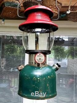 Vintage Coleman 200 Christmas Lantern 4/1951 Rare Brass Tank
