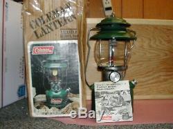 Vintage Coleman 200a700 Rare Green Single Mantal Lantern