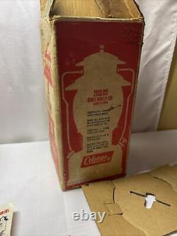 Vintage Coleman 200a Lantern 10/68 Dark Red Awesome! Box Single Mantle 1968