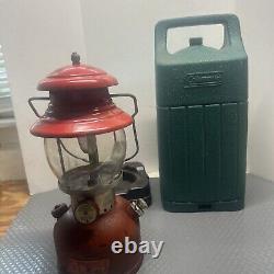 Vintage Coleman 200a Lantern Date 9/1955 Pat #1973134 & Hard Case Original Con