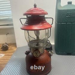 Vintage Coleman 200a Lantern Date 9/1955 Pat #1973134 & Hard Case Original Con