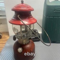 Vintage Coleman 200a Lantern Date 9/1955 Pat #1973134 & Hard Case Original Con
