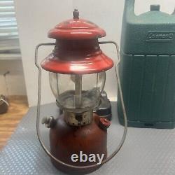 Vintage Coleman 200a Lantern Date 9/1955 Pat #1973134 & Hard Case Original Con