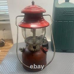 Vintage Coleman 200a Lantern Date 9/1955 Pat #1973134 & Hard Case Original Con