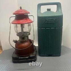 Vintage Coleman 200a Lantern Date 9/1955 Pat #1973134 & Hard Case Original Con