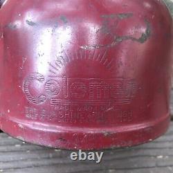 Vintage Coleman 200a Red Lantern 9/61 Original Pyrex Globe