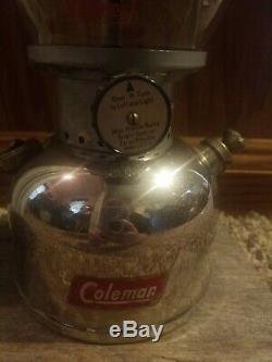Vintage Coleman 202 Chrome Lantern, Sunshine of the Night