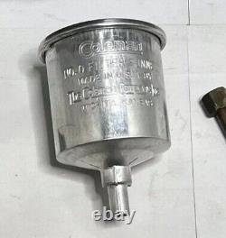 Vintage Coleman 220F Lantern with Metal Guillotine Case & Paperwork