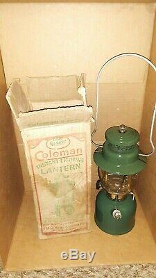 Vintage Coleman 242C Green Lantern Original Box The SunShine Of The Night