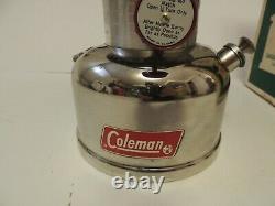 Vintage Coleman 635 Lantern Original Box Chrome Jan/71 with extras! No Globe