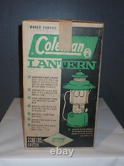 Vintage Coleman Big Hat Lantern 228F195 Original NEVER OPENED Box
