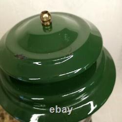 Vintage Coleman Fuel Two-Mantle Green Lantern MADE IN U. S. A. Preowned VGUG