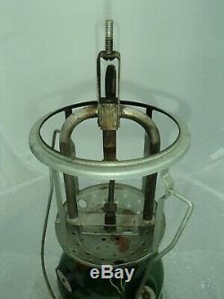 Vintage Coleman Lantern 1945 US Single Mantel Used with Amber Glass