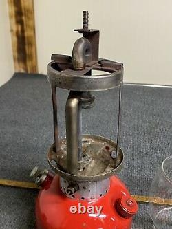 Vintage Coleman Lantern 200A Cherry Red 5-64 Single Mantle Minty