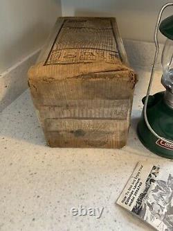Vintage Coleman Lantern 200a 05/83 May 1983 Green Withbox