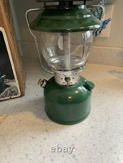 Vintage Coleman Lantern 200a 05/83 May 1983 Green Withbox