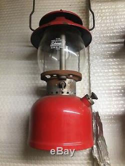 Vintage Coleman Lantern 200a Lot Of 5 Gold/ Red