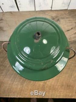 Vintage Coleman Lantern April 1964 Bublle Globe Green Sun