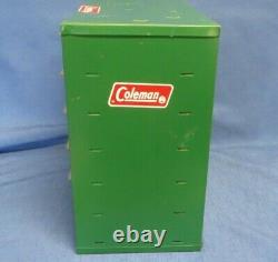 Vintage Coleman Lantern Dealer Parts Cabinet