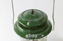 Vintage Coleman Lantern Double Mantle Green Original Box 220F195