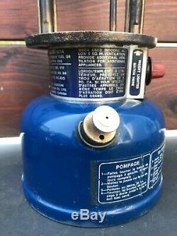 Vintage Coleman Lantern Easi Lite Blue Model 621-a 1-76 January 1976 Globe USA