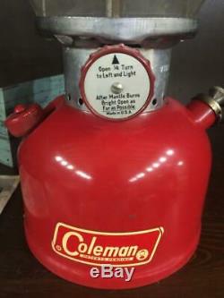 Vintage Coleman Lantern Model 200A 195 Single Mantle WITH BOX