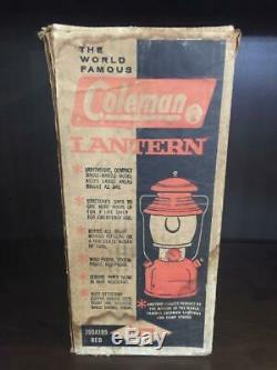 Vintage Coleman Lantern Model 200A 195 Single Mantle WITH BOX