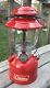 Vintage Coleman Lantern Model 200A with NOS Made in USA Pyrex Globe NICE 2-72