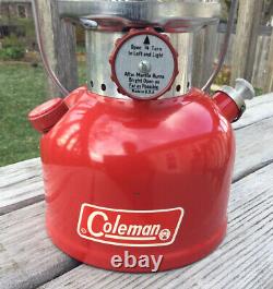 Vintage Coleman Lantern Model 200A with NOS Made in USA Pyrex Globe NICE 2-72