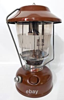 Vintage Coleman Lantern Model 275 Brown 08/79 With Case Tested Beautiful