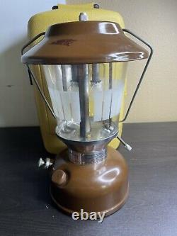 Vintage Coleman Lantern Model 275 Double Mantle Dated 11/76 With Funnel And Case