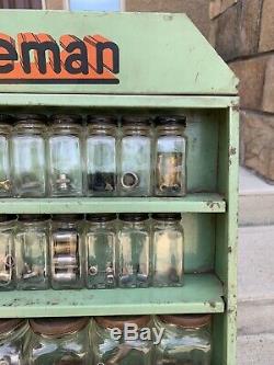 Vintage Coleman Lantern Parts Rack Display Coleman Parts