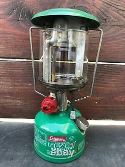 Vintage Coleman Lantern Peak 1 Easi Lite Green Model 222 2-79 February 1979