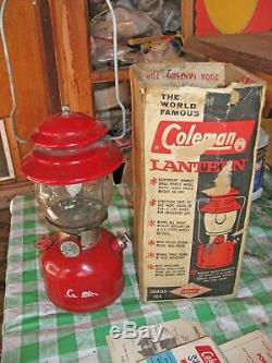 Vintage Coleman Lantern, Red, Single Mantle, 200A, (More Images added)