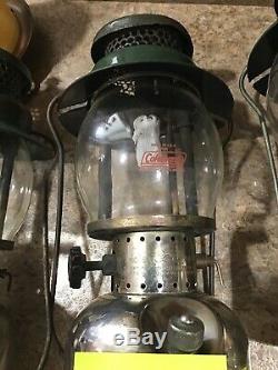Vintage Coleman Lantern Set 242 A B C 3 Lanterns