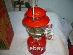 Vintage Coleman Model 200A195 Red Lantern & Box May 1972 Hesss allentown pa